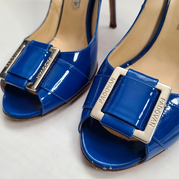 Luciano Padovan Electric Blue Peep-toe Heel - Picture 12 of 14